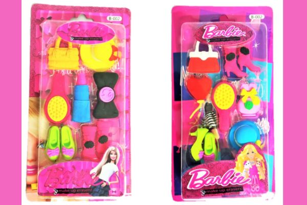 Barbie erasers